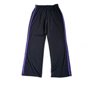 Champion Black and Purple Striped trackpants Size M